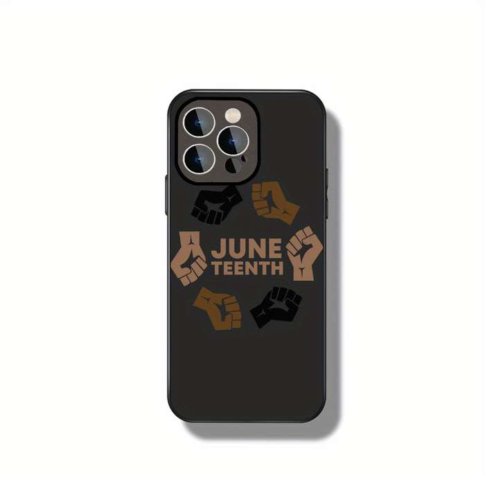 1Pc Black For iPhone 11 African Juneteenth Phone Case