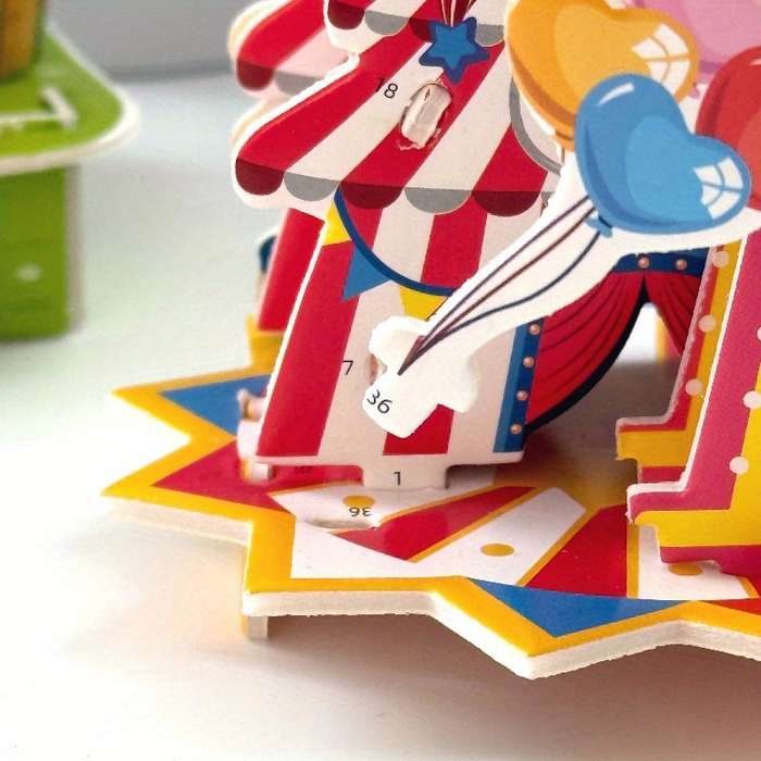 Building Toy Architectural Model Toy Set Color Random Quantity 4 Pcs