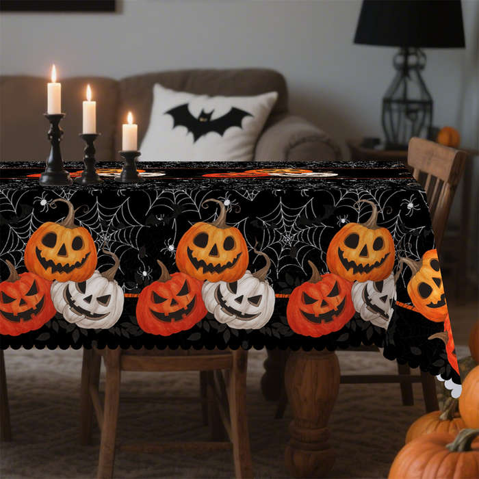 Halloween tablecloth decoration size Rectangle 60x120inch or 152x305cm