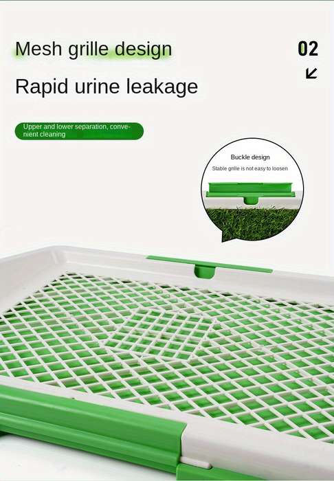 Pet supplies color Artificial lawn  three    layer pet toilet