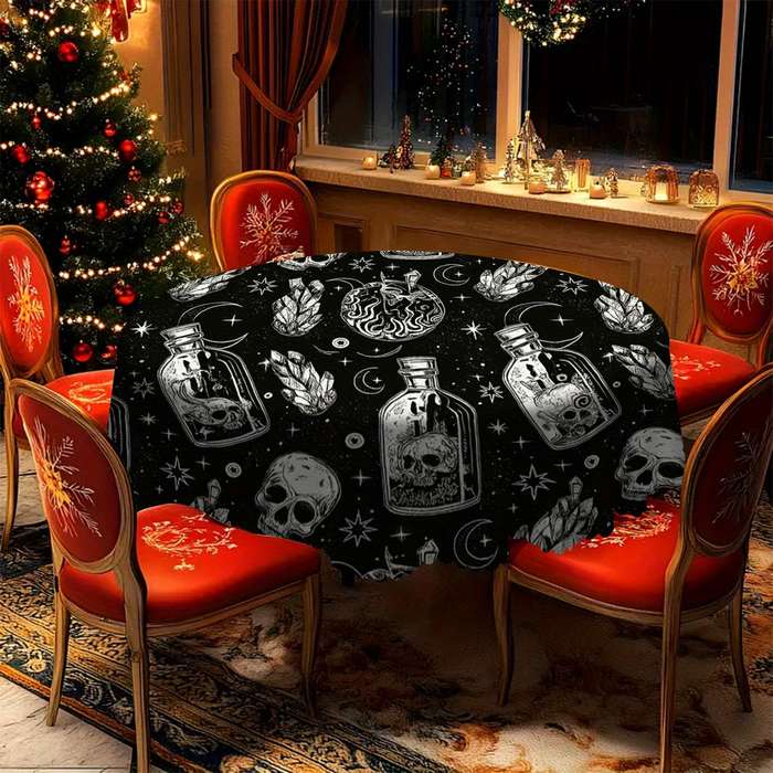 Halloween tablecloth decoration size  152cm x 152cm or round