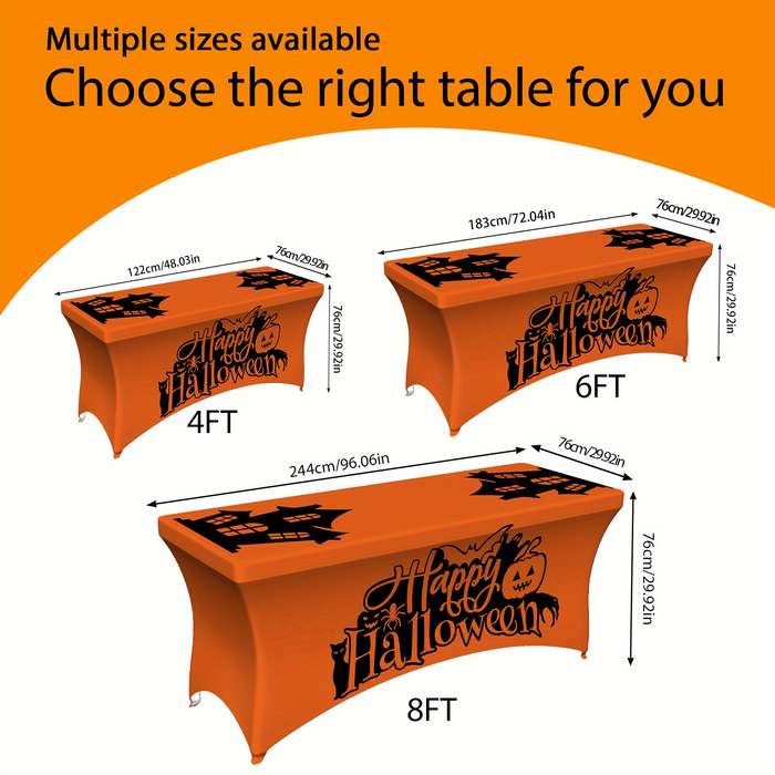 Halloween tablecloth decoration size 4FT