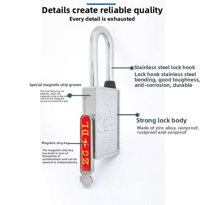Lock Color Silver 1 Lock 2 Keys