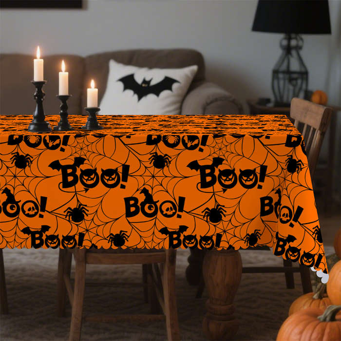 Halloween tablecloth decoration size Rectangle 60x86inch or 152x220cm