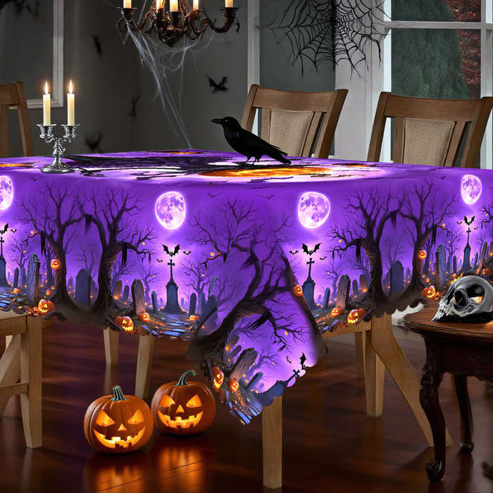 Halloween tablecloth decoration size Rectangle 60x144in or 150x365cm