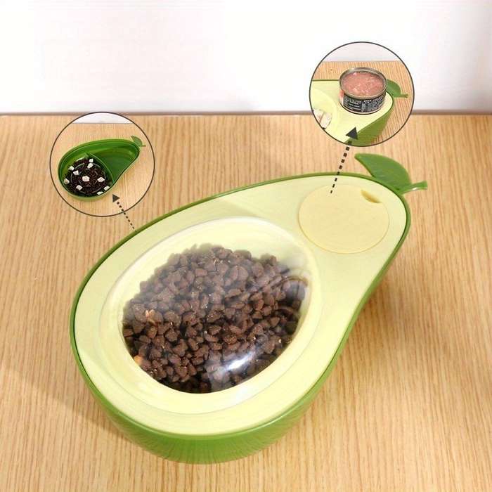 Pet supplies color Avocado feeding bowl