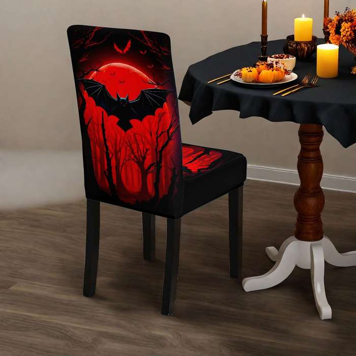 Halloween tablecloth decoration Reddish Black Quantity 6pcs