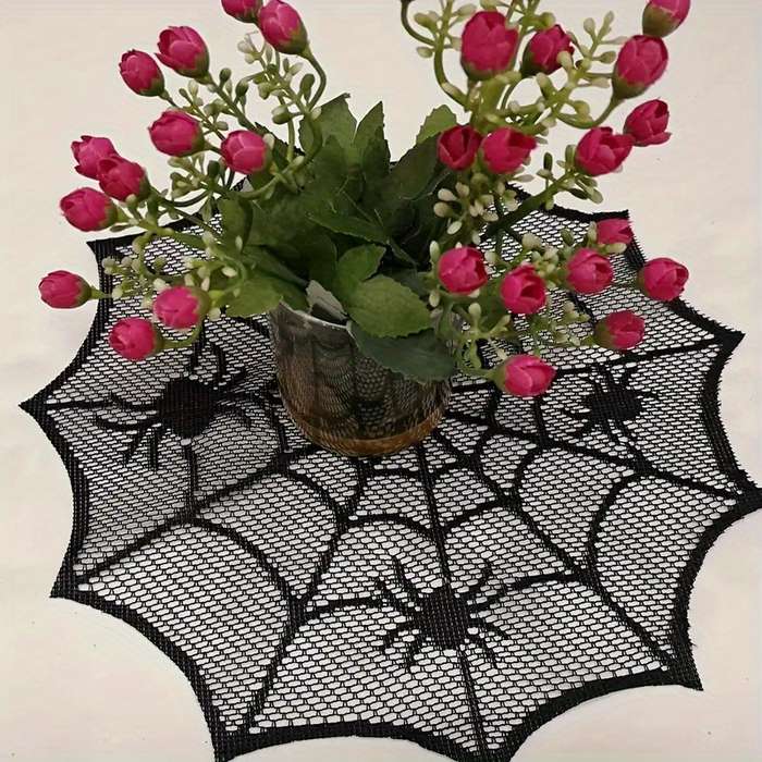 Halloween tablecloth decoration color Black Quantity 22pcs