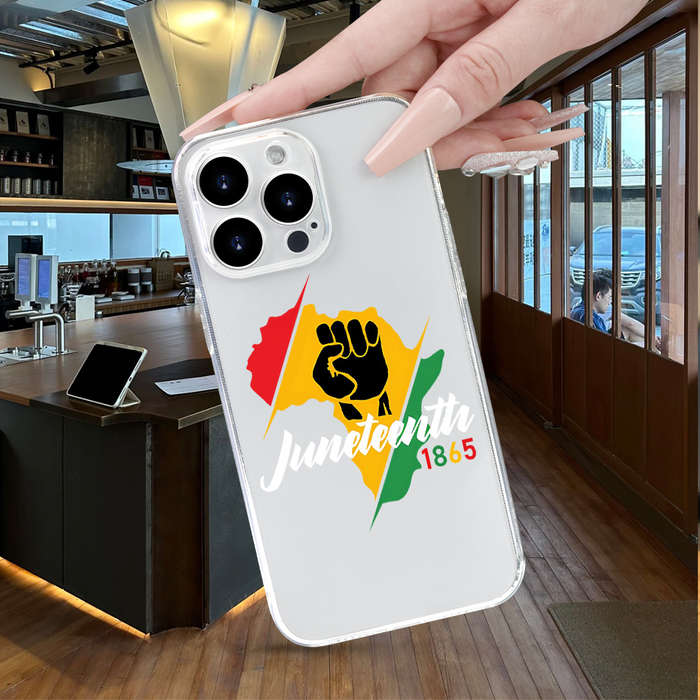 1Pc Transparent For iPhone 13 Mini Power African Continent Phone Case