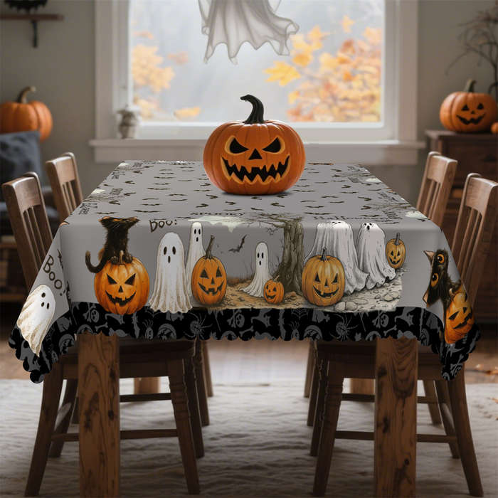 Halloween tablecloth decoration size Rectangle 60x86inch or 152x220cm
