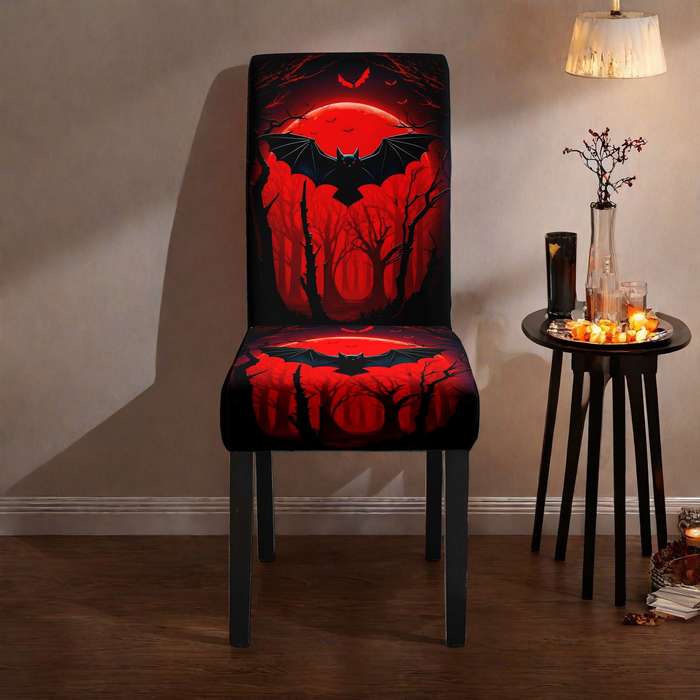Halloween tablecloth decoration Reddish Black Quantity 6pcs
