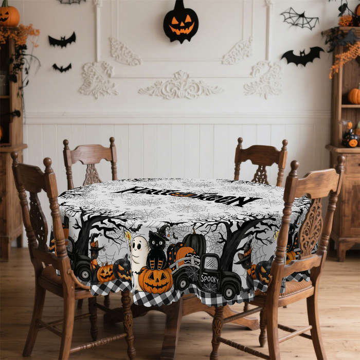 Halloween tablecloth decoration size Rectangle 60x120inch or 152x305cm