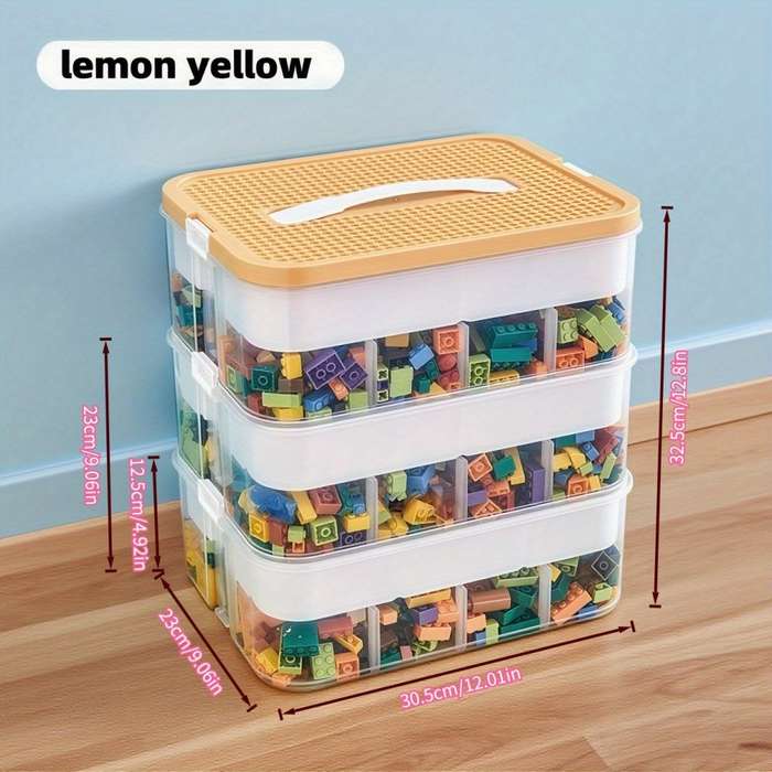 Storage And Organizationcolor Reliable Honey Yellow_Three Layers