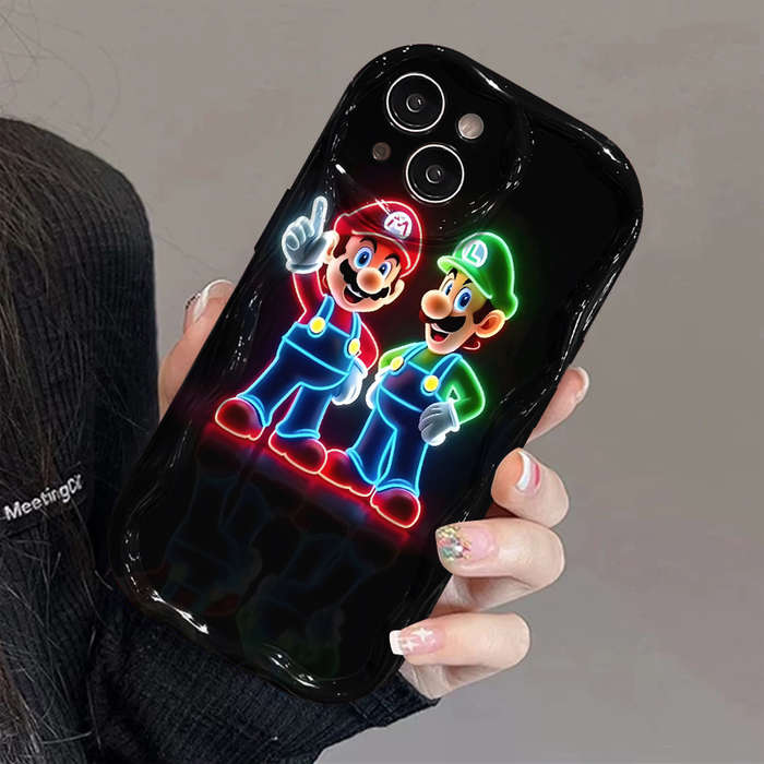 1Pc Mixed Color For iPhone 13 Mini Mario Luigi Phone Case
