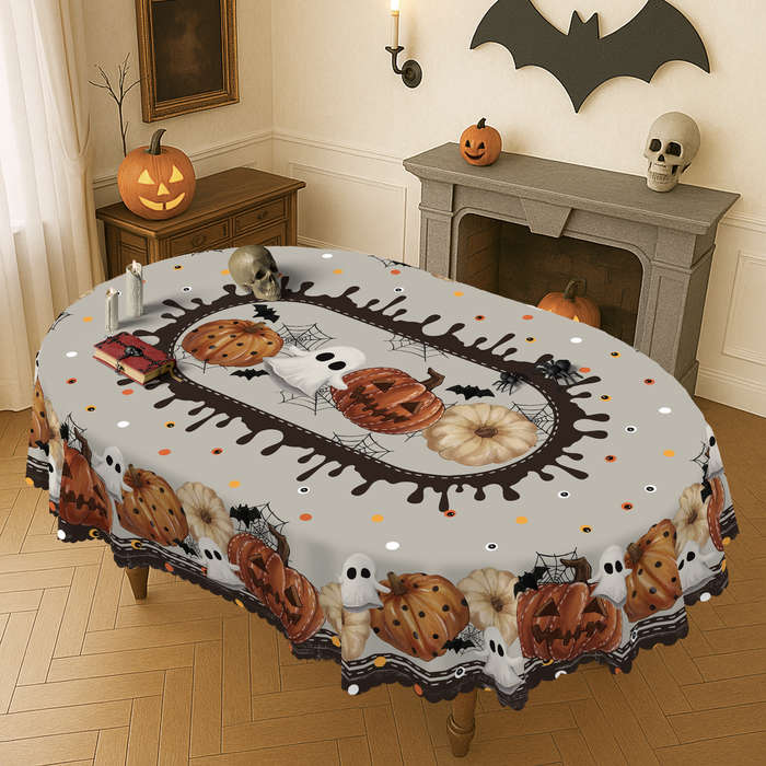 Halloween tablecloth decoration size Round 70in 180cm