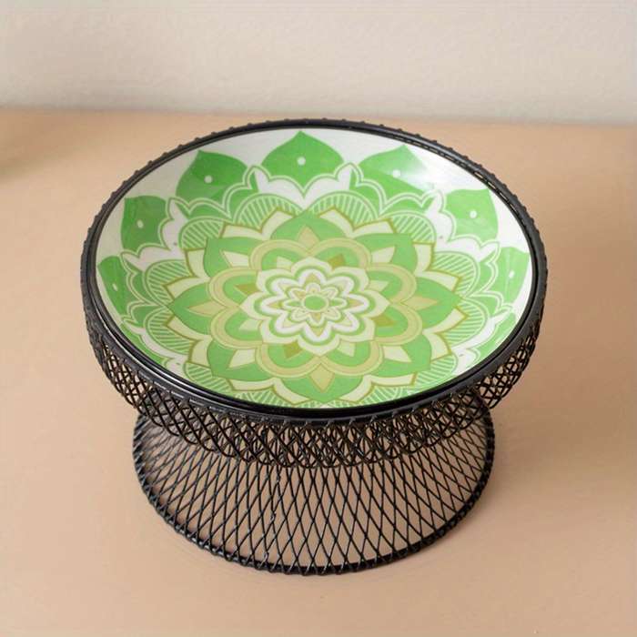 Pet Supplies Color Red Bohemian Plate  Add   Grid Rack