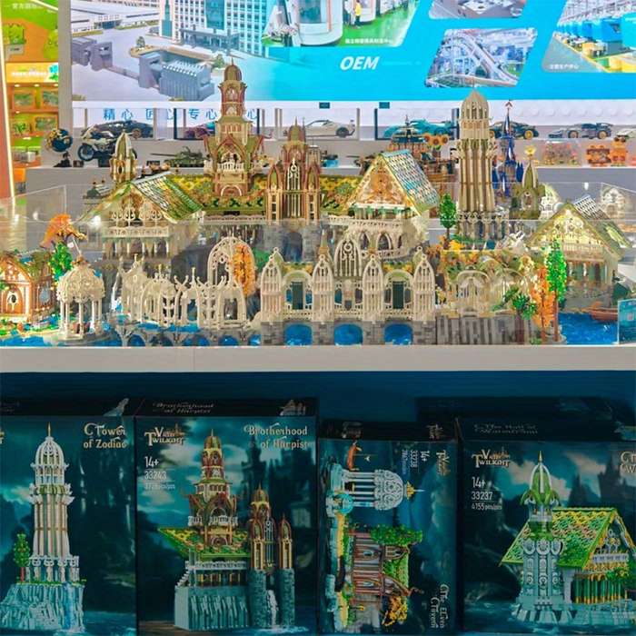 Building Toy Architectural Model Toy Set Model Bk 33243 7140Pcs