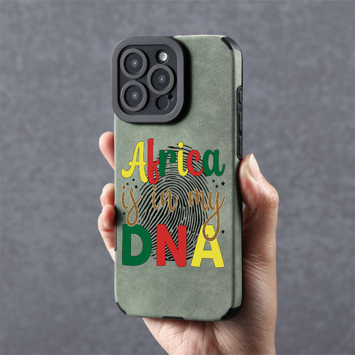 1Pc Green For iPhone 15 Plus Trendy Faux Leather Phone Case