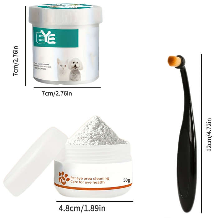 Pet supplies Quantity Pet Tear Stain Cleaner Two    Piece Set