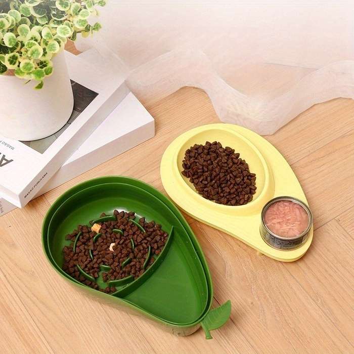 Pet supplies color Avocado feeding bowl