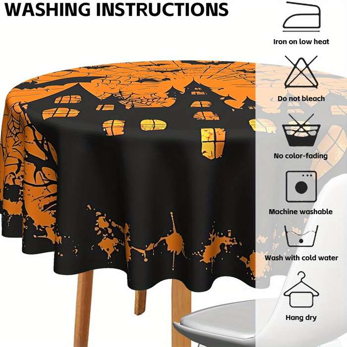 Halloween tablecloth decoration size 152.4 cm x 152.4 cm