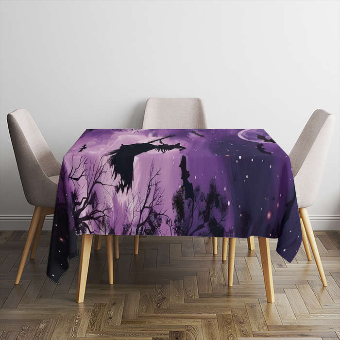 Halloween tablecloth decoration size 140 x 140cm or 55.12in x 55.12in