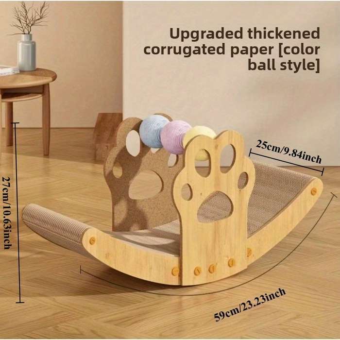 Pet Supplies Color Type A Size Ship  Shaped Shaker Cat Scratching Board Upgraded Model