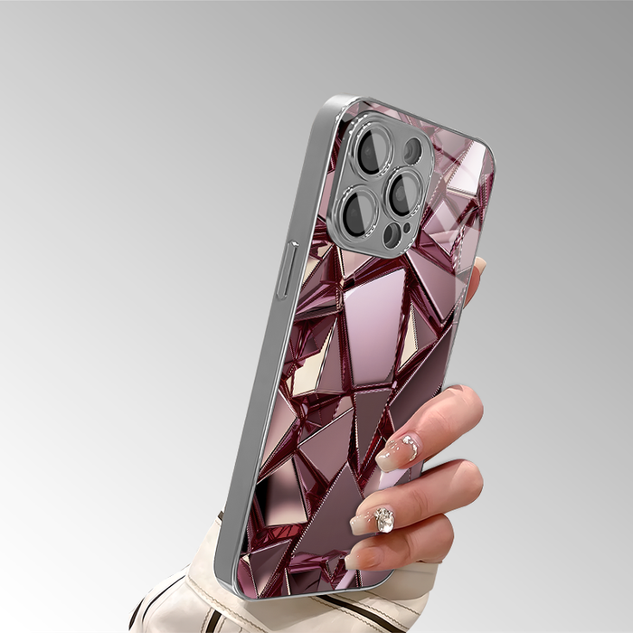 1Pc Mixed Color  For iPhone 13 Pro Max Rose Golden Shimmering Phone Case
