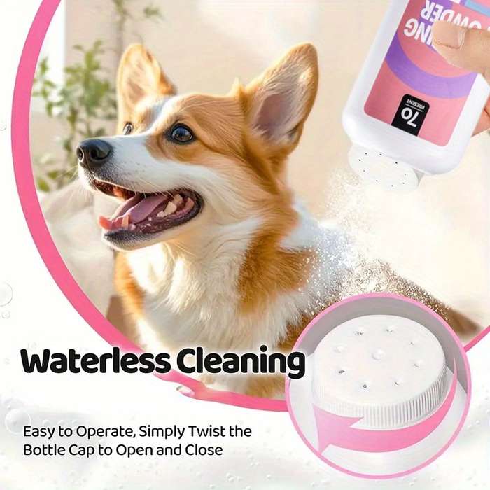 Pet supplies Quantity Peppermint Scent Dry Cleaning Powder  Add  Deshedding Comb Two    Piece Set