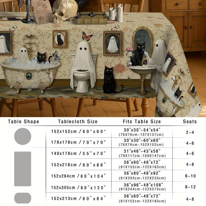 Halloween tablecloth decoration size Rectangle 6086in 152220cm