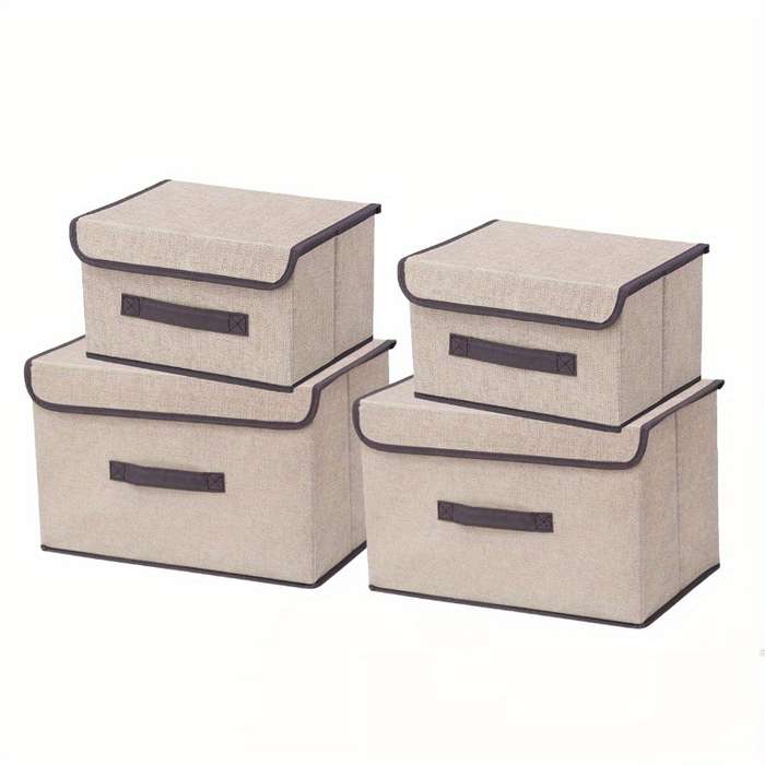 Storage And Organizationcolor Beige Plaid Size 2 X M Add 2 X L