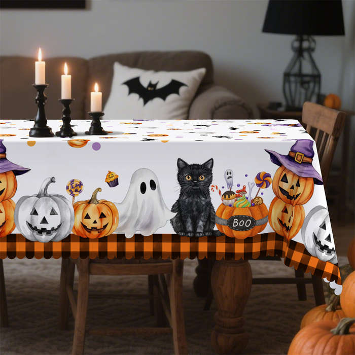 Halloween tablecloth decoration size Rectangle 60x120inch or 152x305cm