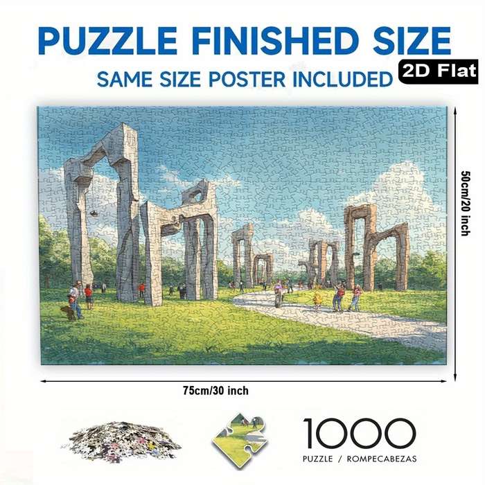 Building Toy Architectural Model Toy Set Size 75 X 50Cm 30 X 20Inch 1000Pc