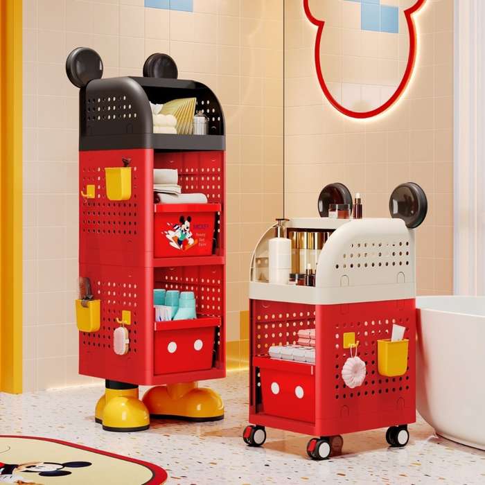 Storage And Organizationcolor Black And Red 2 Layer Standing Model