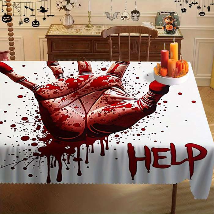 Halloween tablecloth decoration size 152cm x 152cm or round