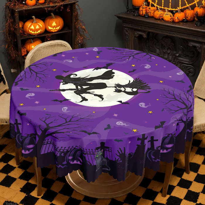 Halloween tablecloth decoration size 60x86in or 152x220cm Rectangle