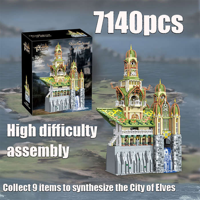 Building Toy Architectural Model Toy Set Model Bk 33243 7140Pcs