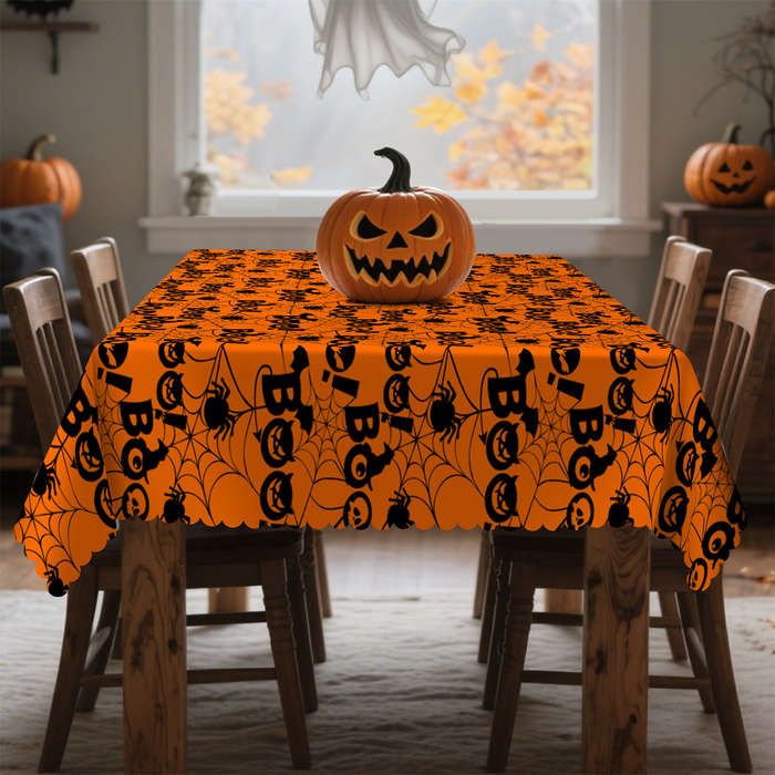 Halloween tablecloth decoration size Rectangle 60x86inch or 152x220cm
