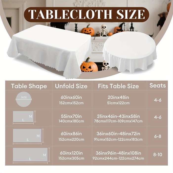 Halloween tablecloth decoration size Rectangle 60x86inch or 152x220cm