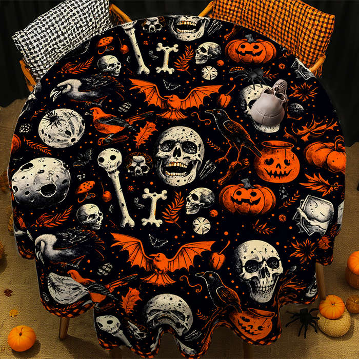 Halloween tablecloth decoration size Round 152.4152.4cm