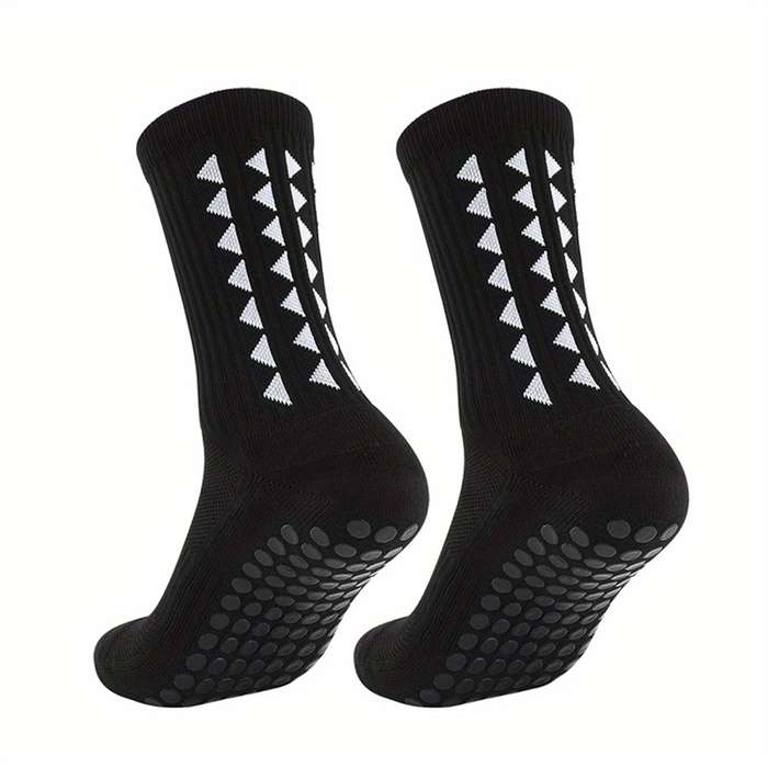 2 Pairs Of White One Size High Elastic Socks