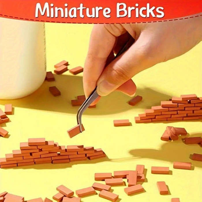 Building Toy Architectural Model Toy Set Color 300 Pieces Of 1:35 Red Bricks