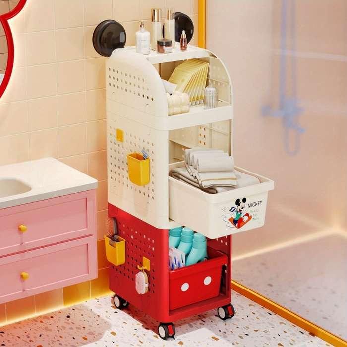 Storage And Organizationcolor Black And Red 2 Layer Standing Model