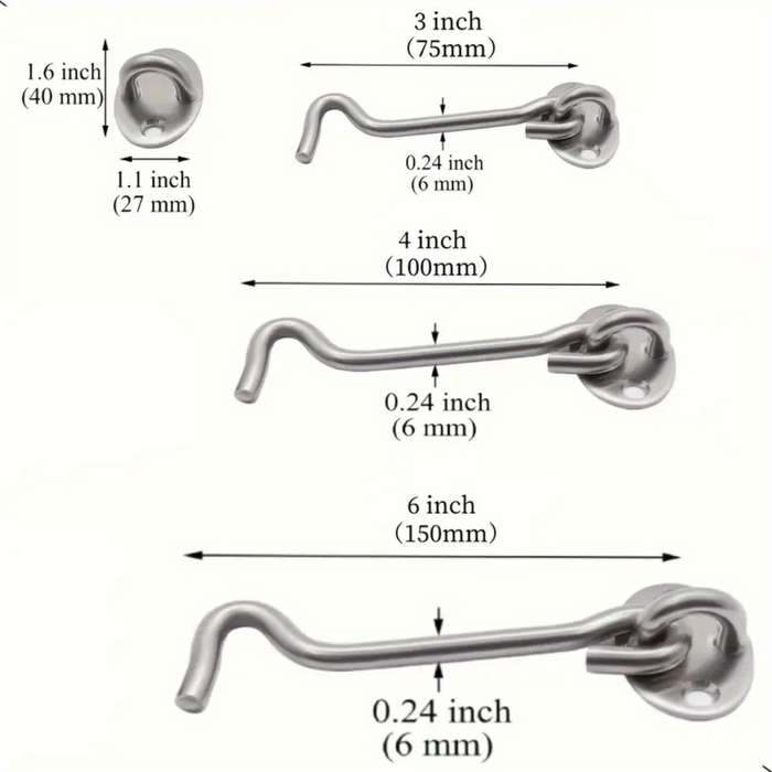 Lock Color Silvery Size 25.4 Cm