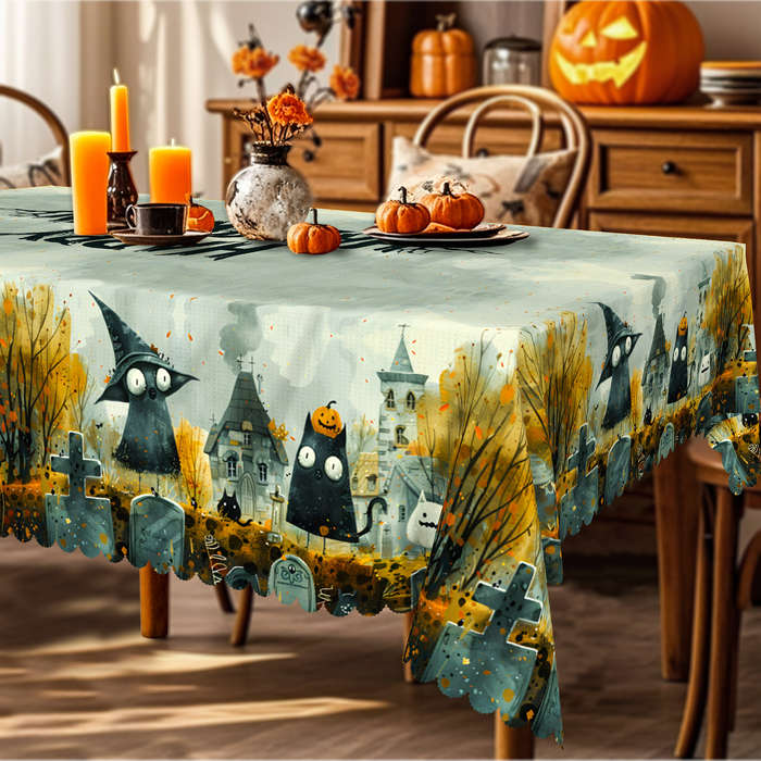 Halloween tablecloth decoration size Round 152.4152.4cm