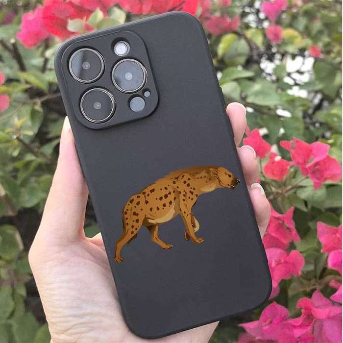 1Pc Dark Green For iPhone 12 Pro Max African Wild Dog Phone Case