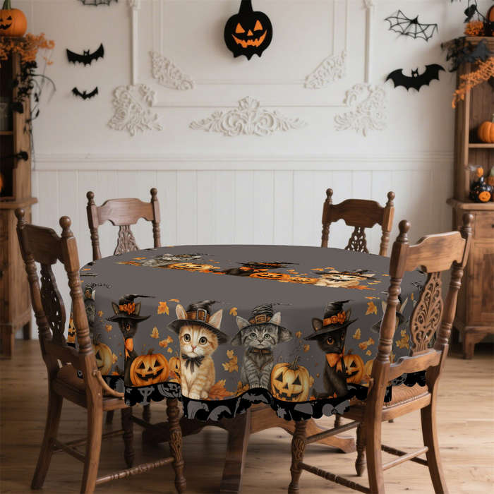 Halloween tablecloth decoration size Rectangle 60x86inch or 152x220cm