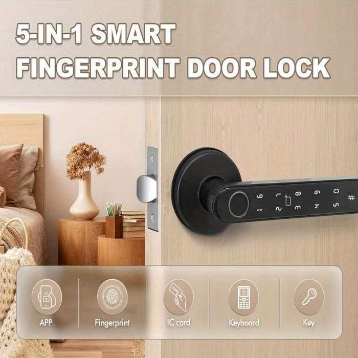 Lock Items 5 In 1 Smart Handle Lock