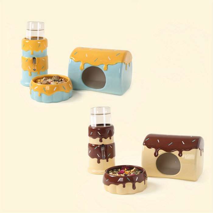 Pet Supplies Quantity 3Pcs  Bowladd  Kettleadd  Shelter