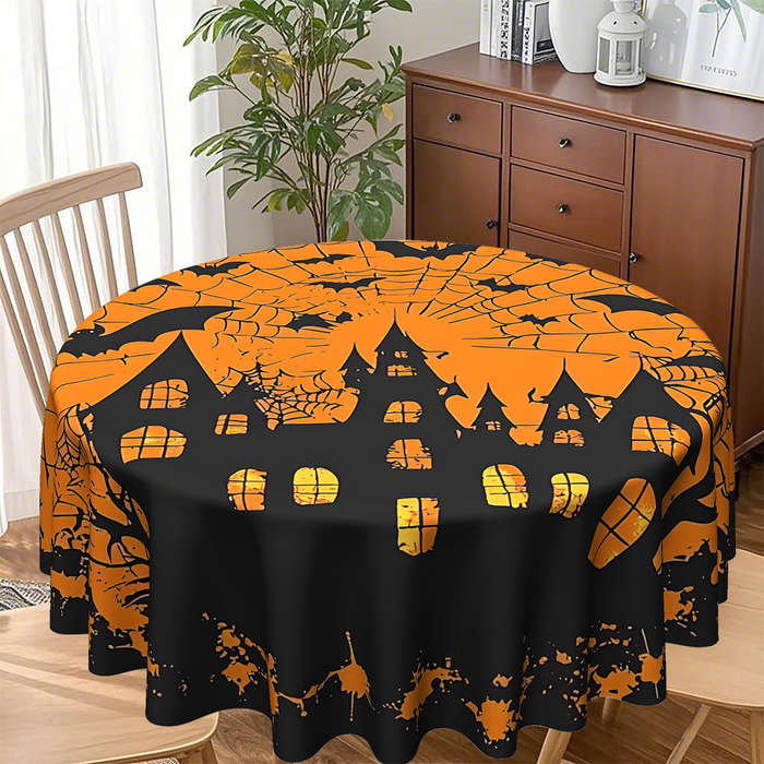 Halloween tablecloth decoration size 152.4 cm x 152.4 cm